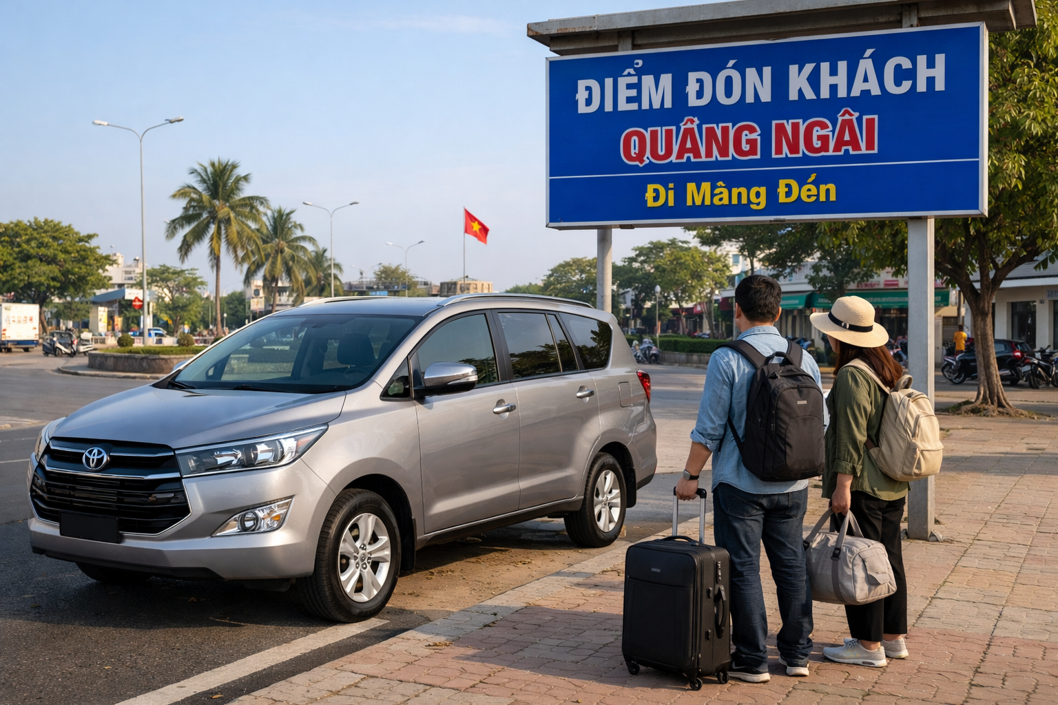 Khoang xe ghép thoải mái trên tuyến đi Măng Đen