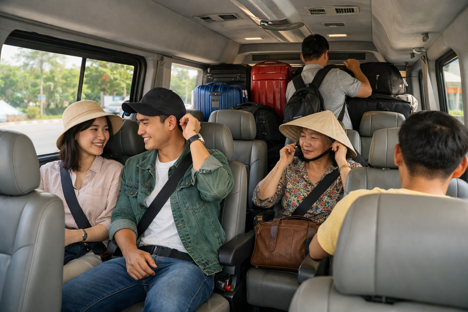 Khoang xe ghép sạch đẹp cho chuyến đi liên tỉnh