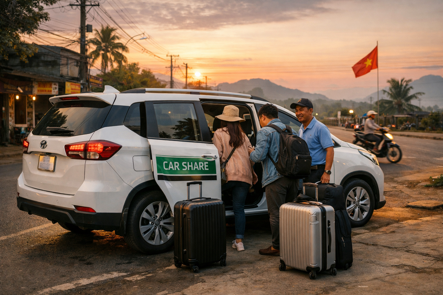 Đặt xe ghép Quảng Ngãi đi sân bay Đà Nẵng, đón tận nơi và giữ chỗ linh hoạt