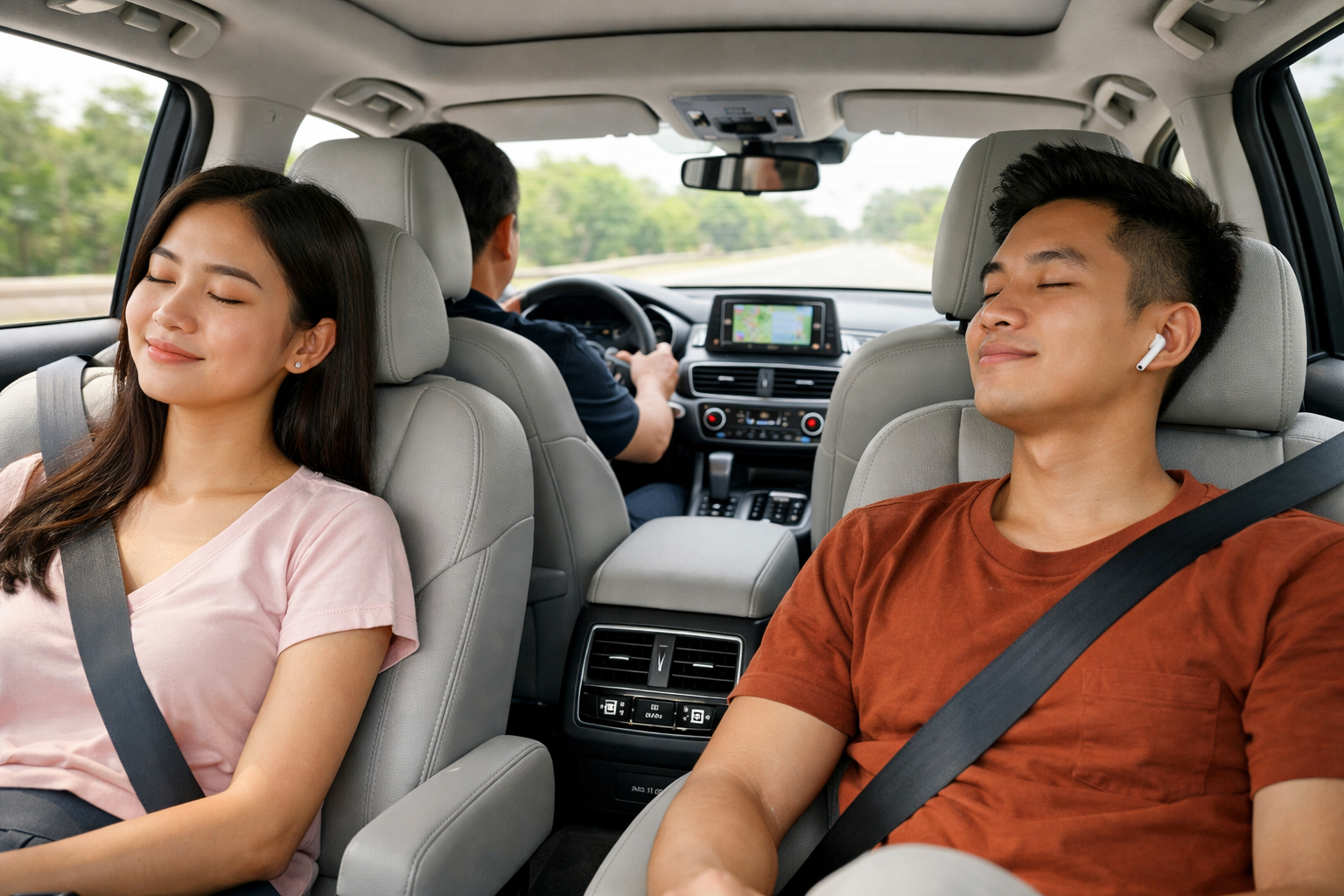 Khoang xe đời mới sạch sẽ cho chuyến đi Hòn Mù Cu