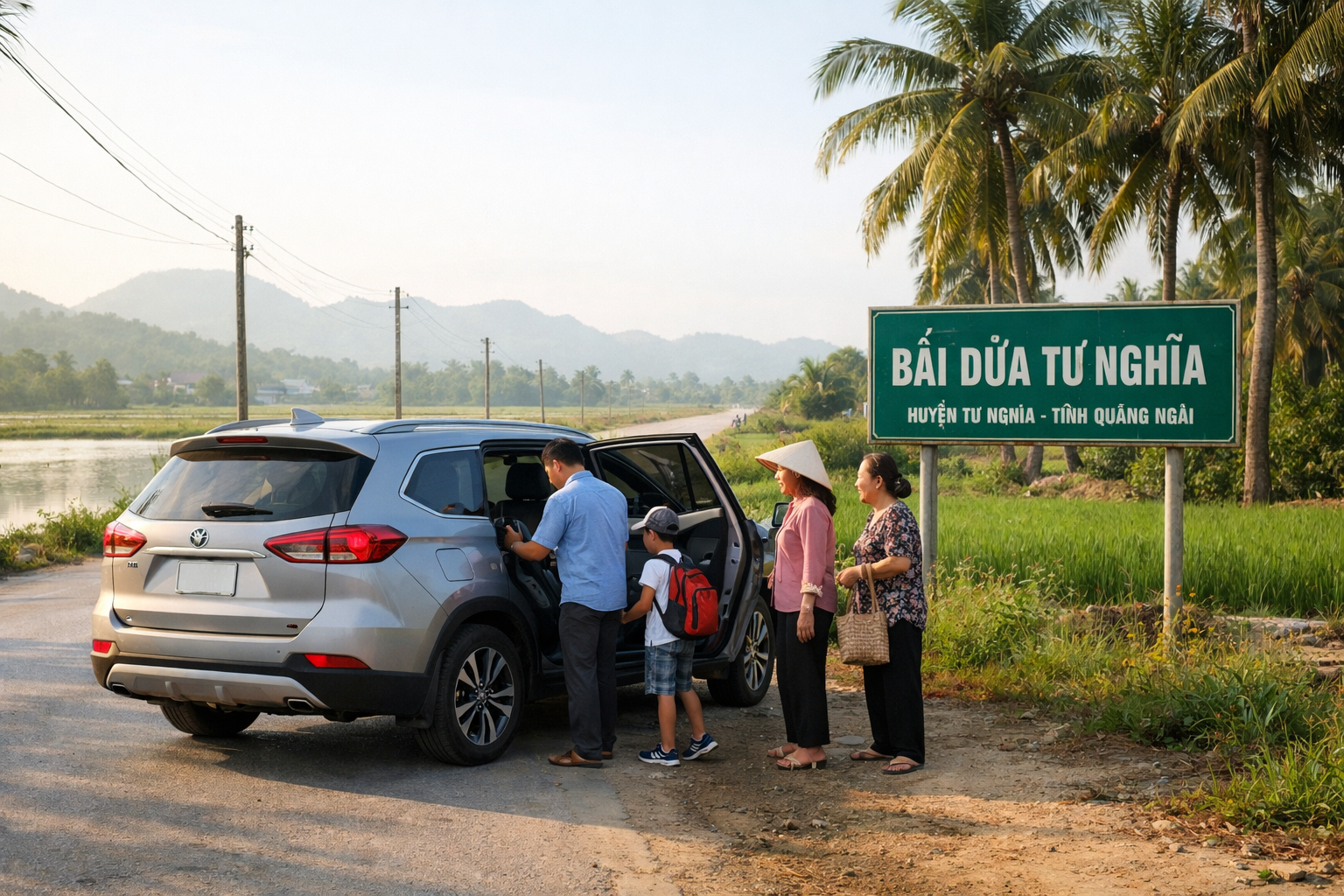 Dịch vụ đưa đón Bãi Dừa Tư Nghĩa bằng ô tô đời mới, đi riêng đúng giờ và tiện đặt trước