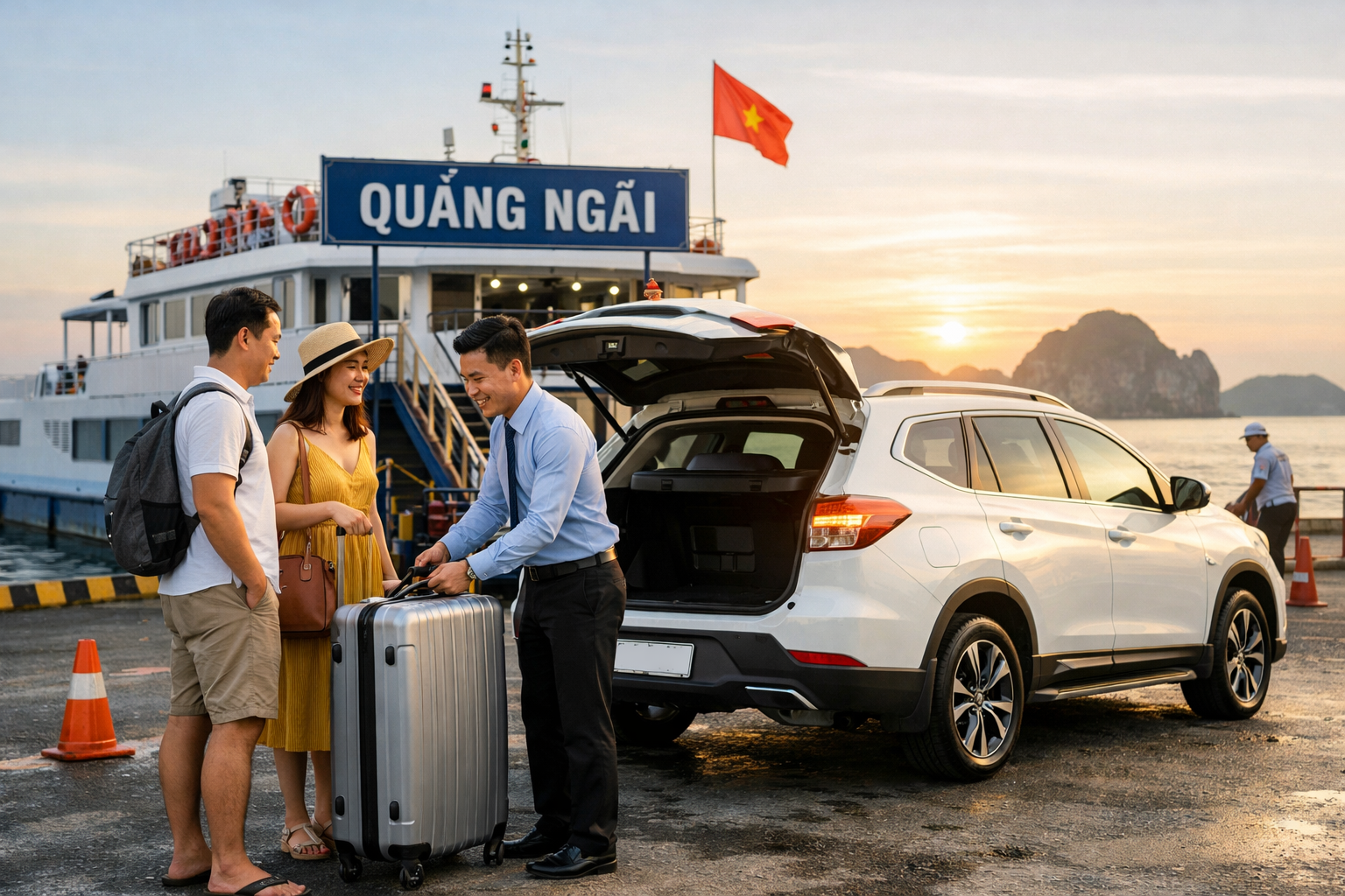 Dịch vụ xe đưa đón Đảo Lớn Lý Sơn bằng xe đời mới, giá hợp lý và đặt lịch dễ