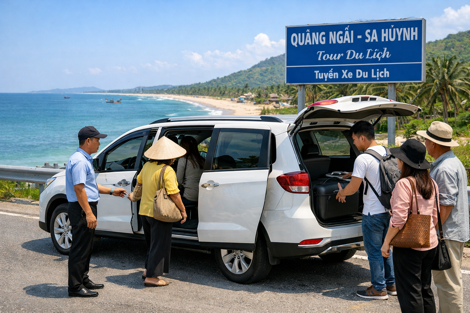 Dịch vụ đưa đón Đồng muối Sa Huỳnh từ Quảng Ngãi bằng ô tô theo lịch riêng