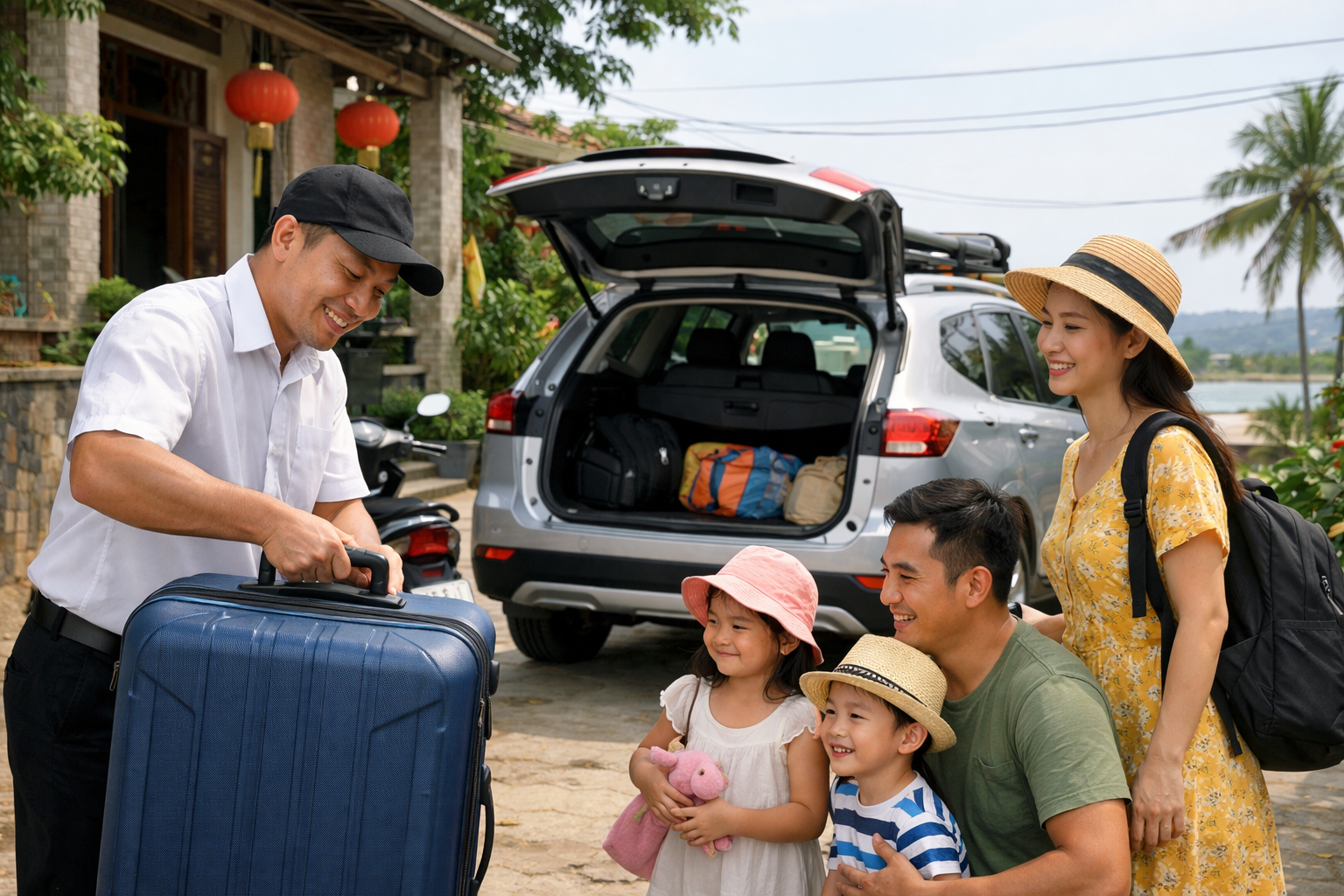 Tài xế đón khách tận nơi tại Quảng Ngãi
