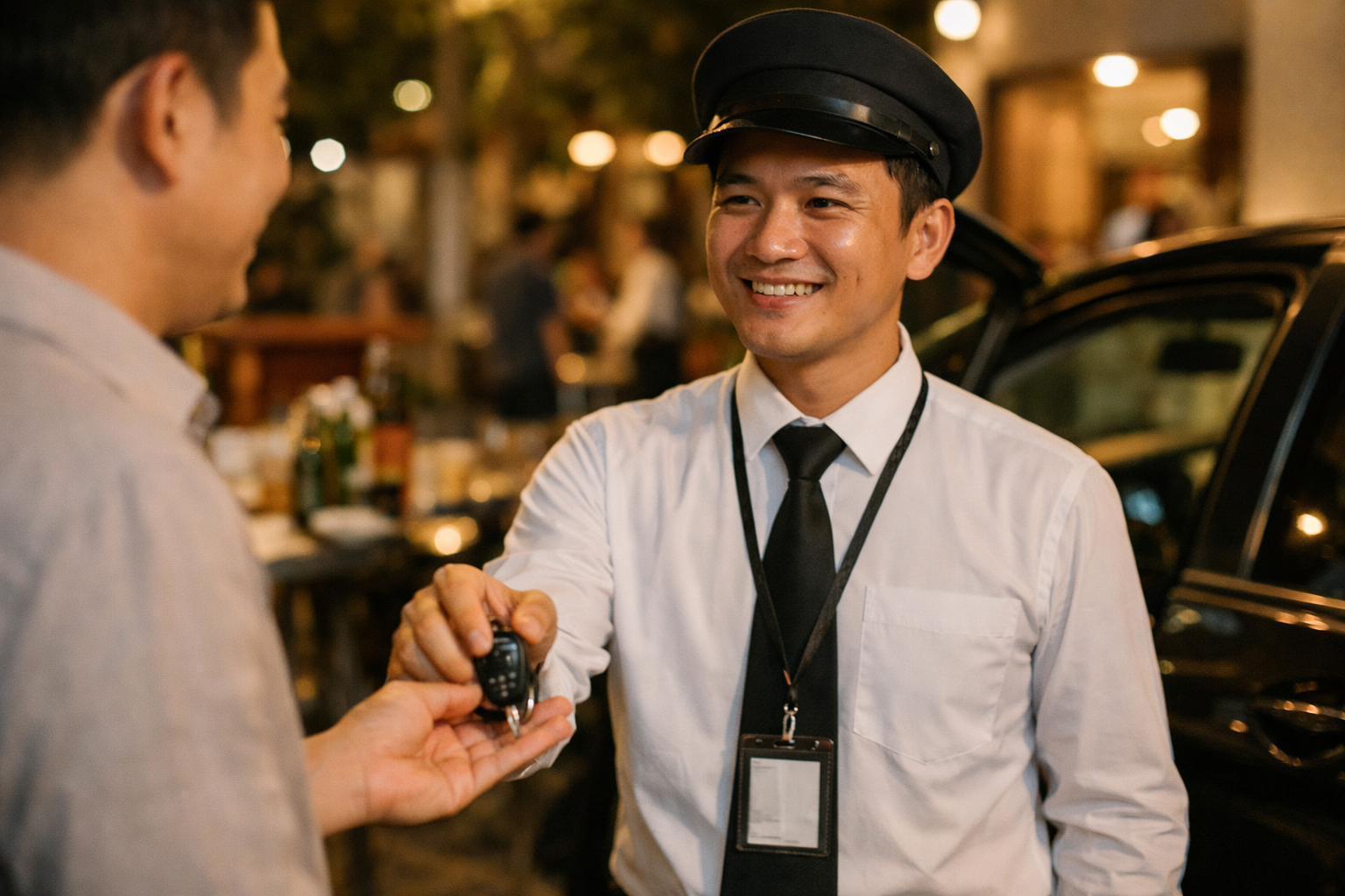 Tài xế nhận chìa khóa để lái xe hộ sau tiệc ở Quảng Ngãi
