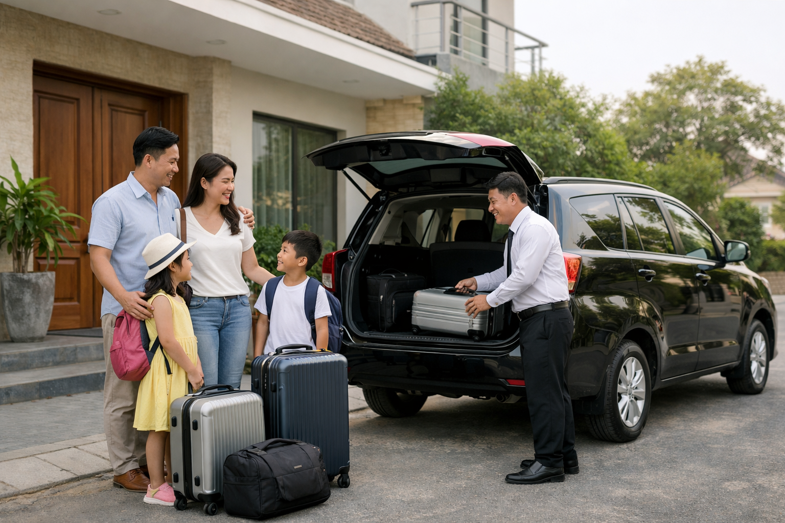 Xe riêng đón tận nơi từ Quảng Ngãi đi sân bay Chu Lai