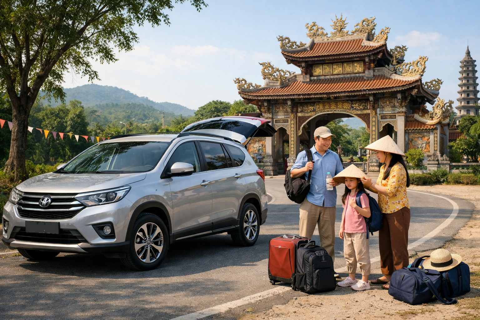 Thuê xe đi Âm Linh Tự từ Quảng Ngãi với xe 4, 7, 16 chỗ, đón tận nơi tiện hơn