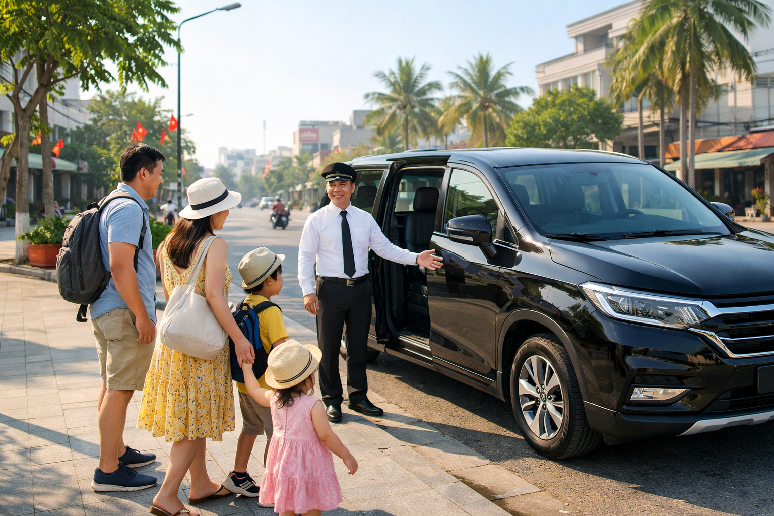 Thuê xe có tài Quảng Ngãi đi Hội An theo ngày, đón tận nơi và chờ linh hoạt