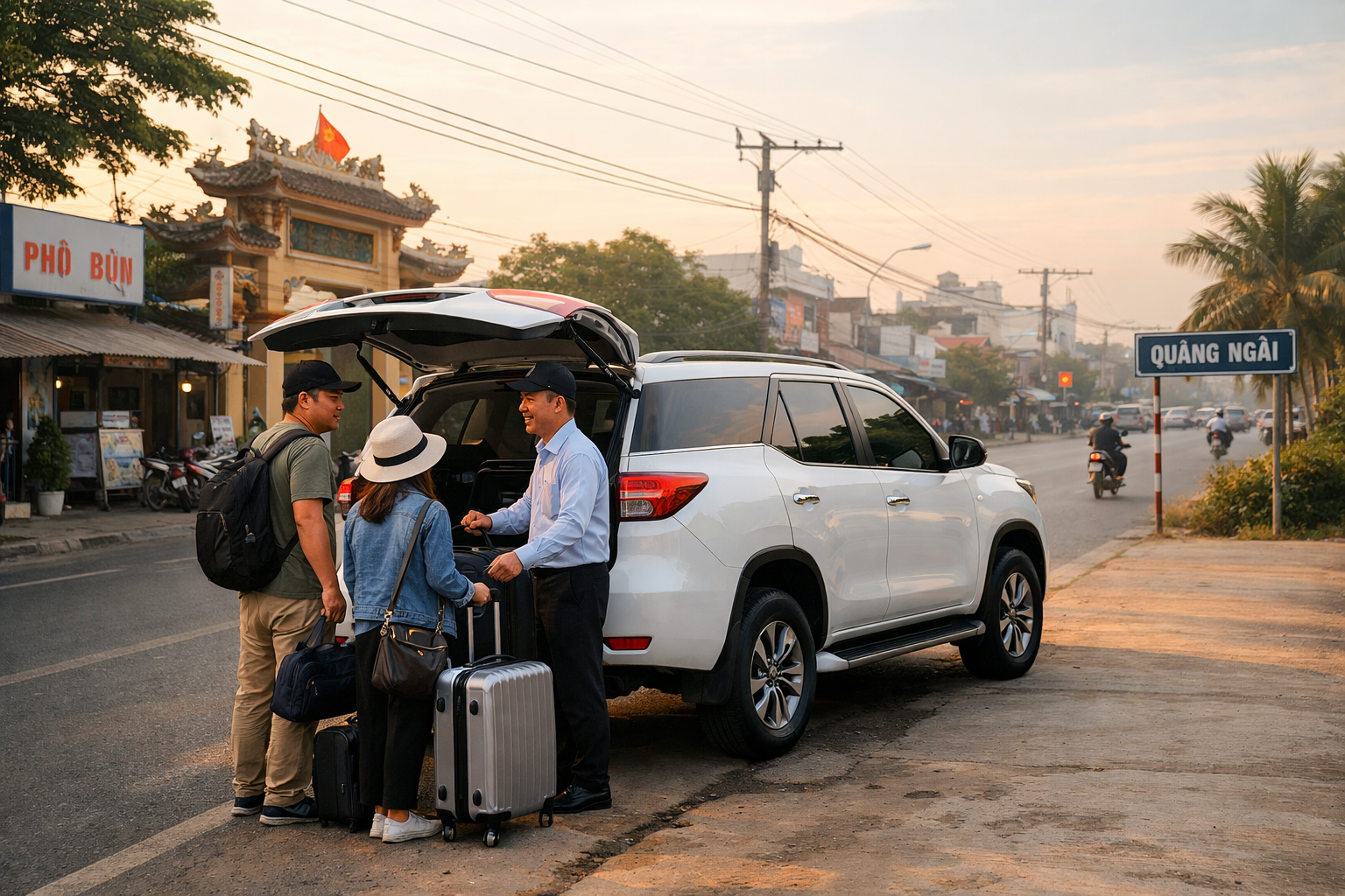 Thuê xe có tài Quảng Ngãi đi sân bay Cam Ranh đúng giờ, đi riêng thoải mái và dễ đặt lịch