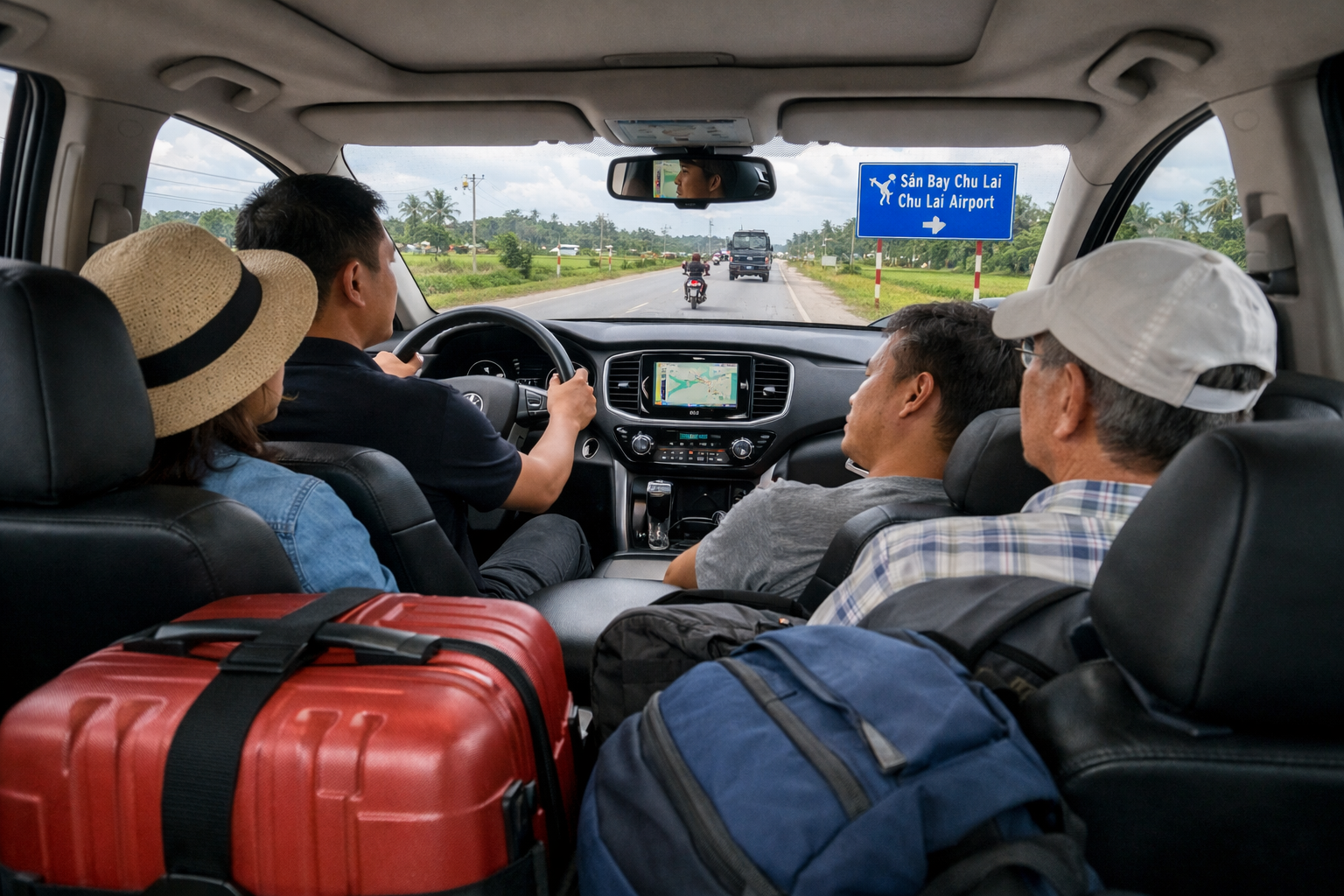Xe riêng có tài chở khách từ Quảng Ngãi đi Chu Lai