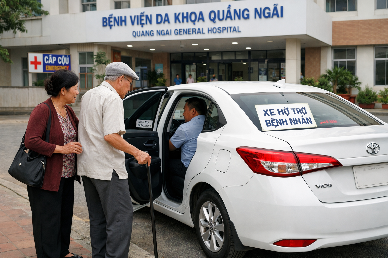 Xe đưa rước khám chữa bệnh tại Quảng Ngãi