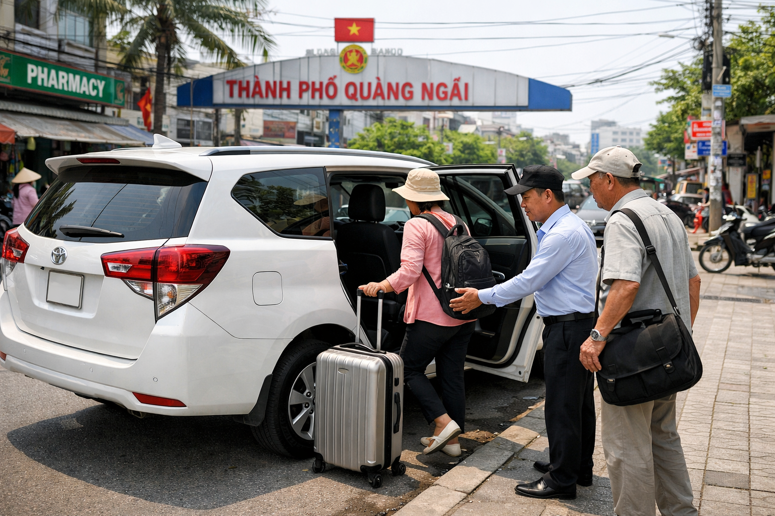 Xe riêng đón khách tại Quảng Ngãi đi tham quan