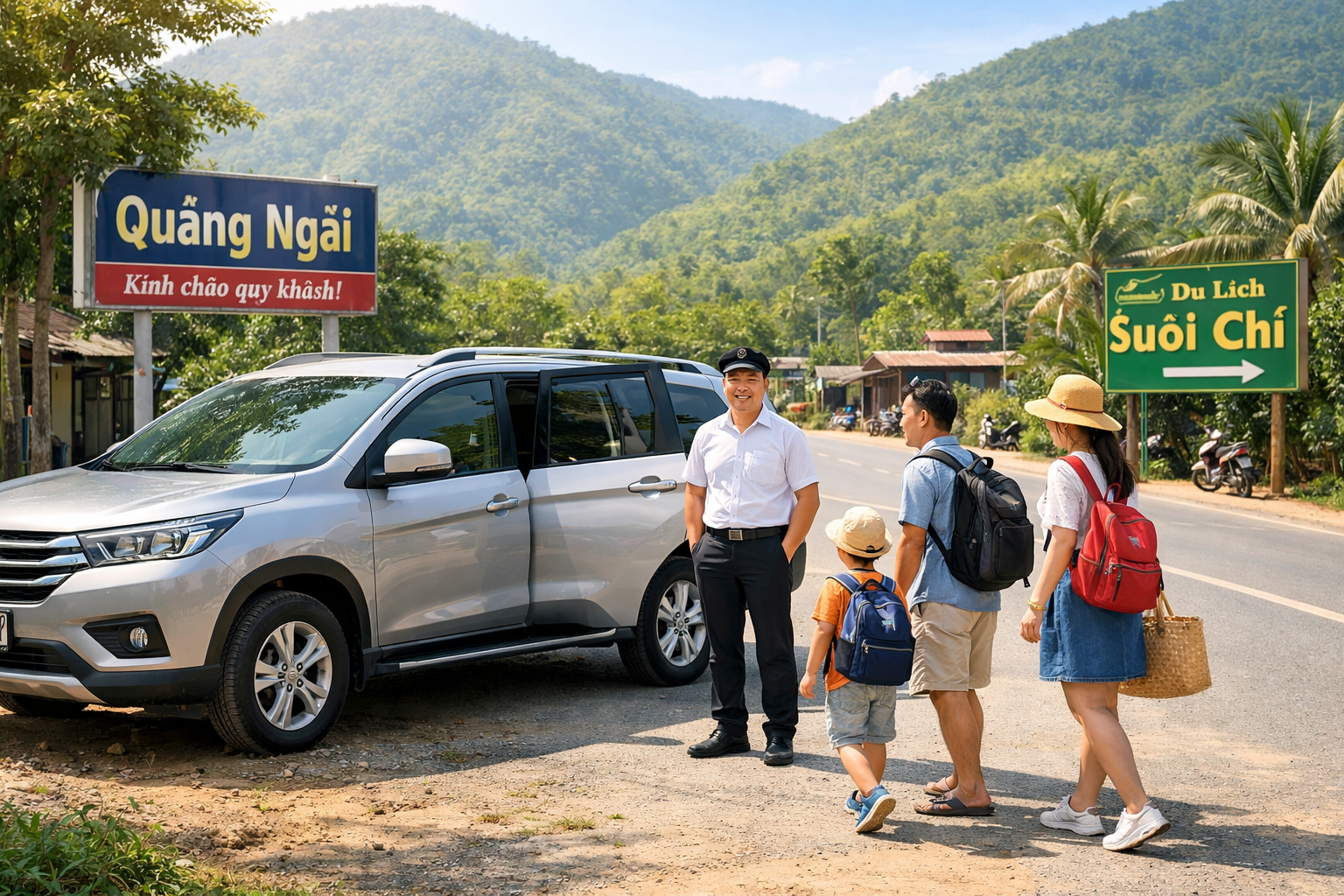 Dịch vụ đưa đón Suối Chí từ Quảng Ngãi giá rẻ, đón tận nơi và đi theo lịch của bạn