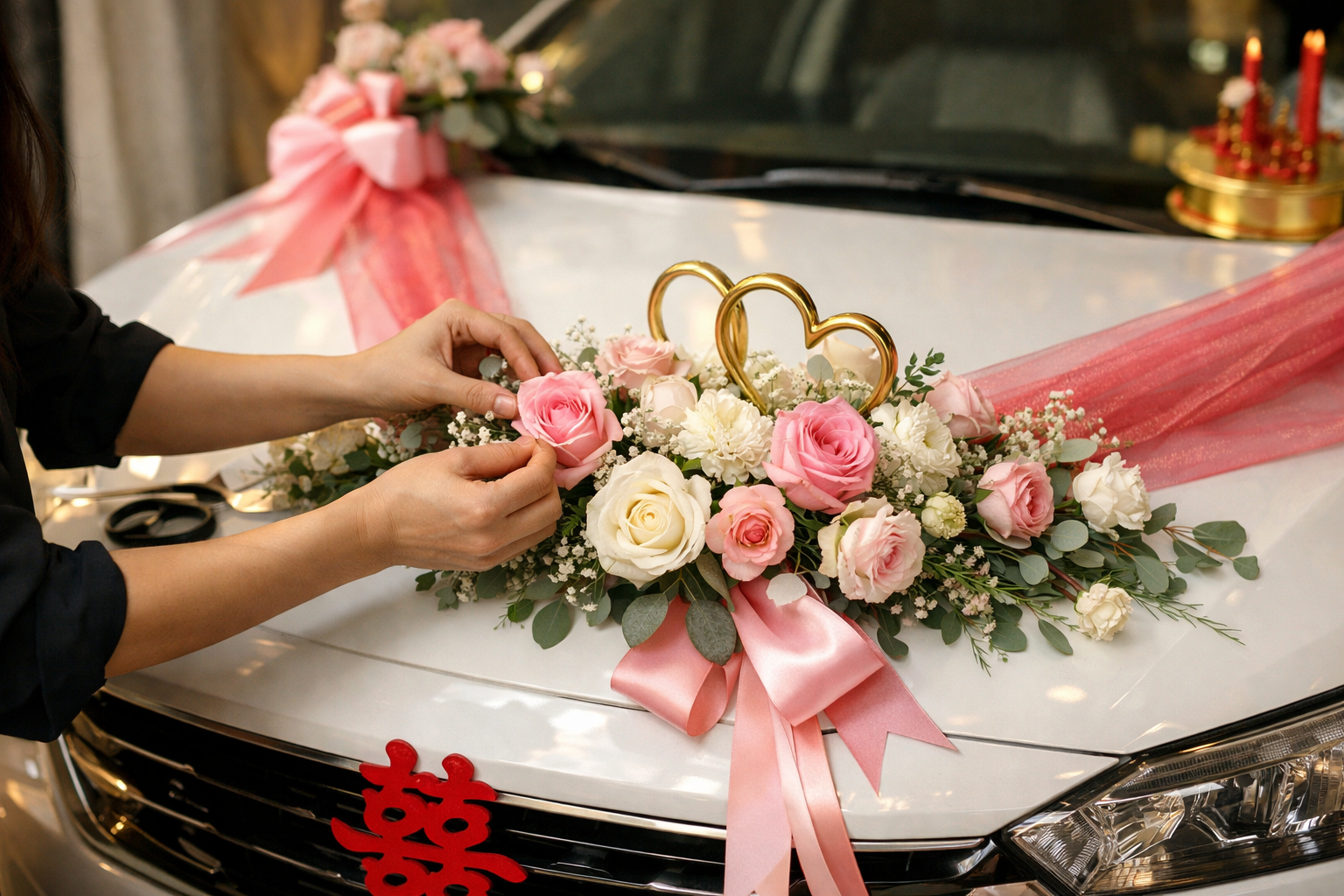 Trang trí xe hoa cho lễ đám hỏi