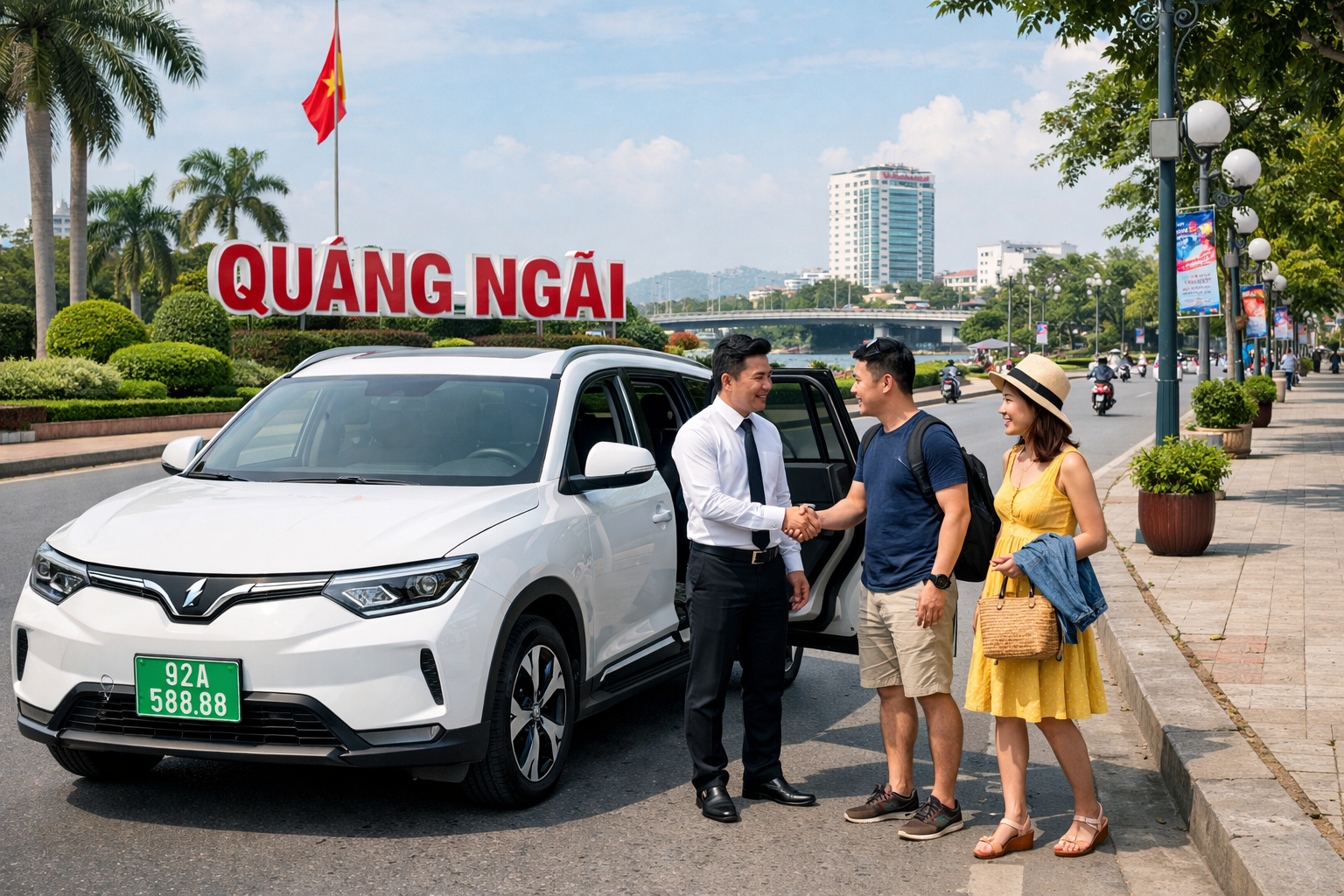 Thuê xe ô tô điện và xe có tài xế ở Quảng Ngãi cho chuyến đi riêng tiện lợi