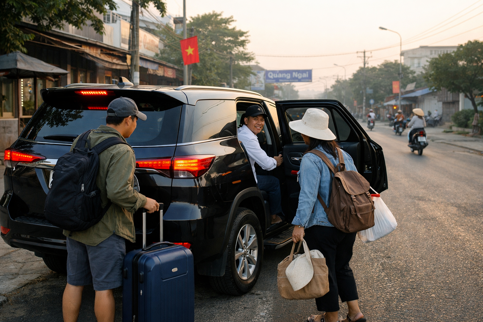 Thuê xe có tài Quảng Ngãi đi tham quan Lý Sơn, đón tận nơi và canh giờ tàu chủ động