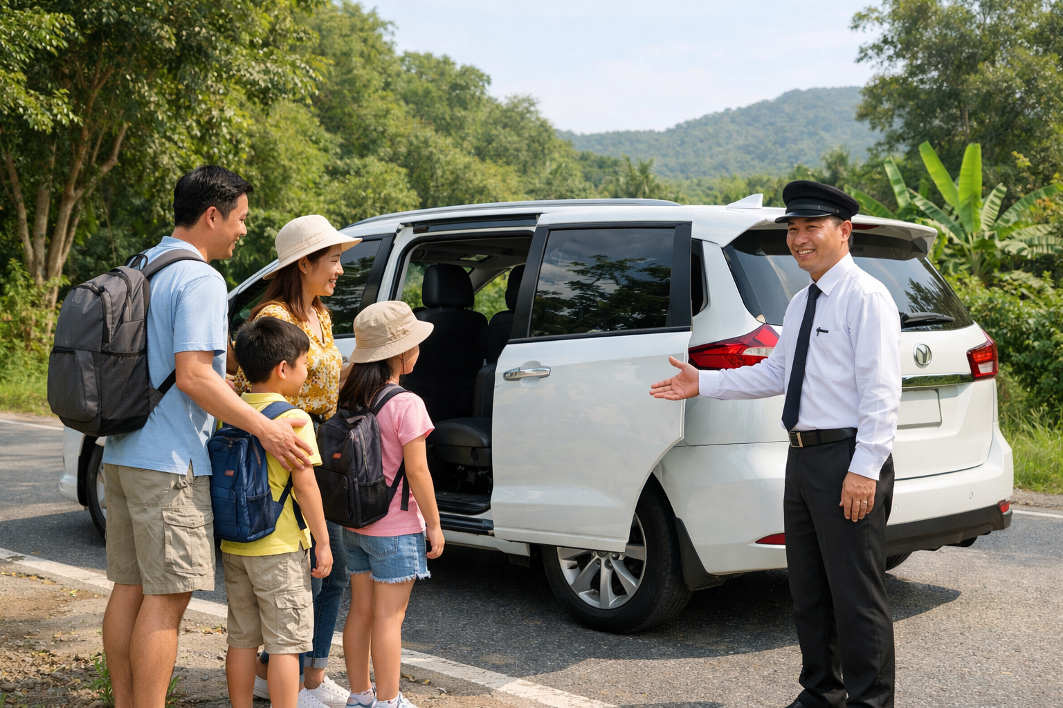 Dịch vụ thuê xe trọn gói đi Thác Trắng Minh Long từ Quảng Ngãi, đón tận nơi đúng giờ