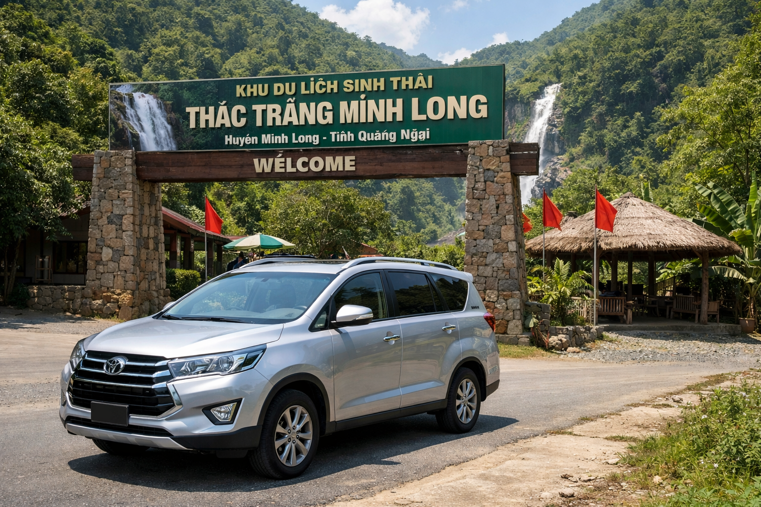 Dịch vụ thuê xe du lịch đến Thác Trắng Minh Long giá ưu đãi, đón tận nơi theo lịch riêng