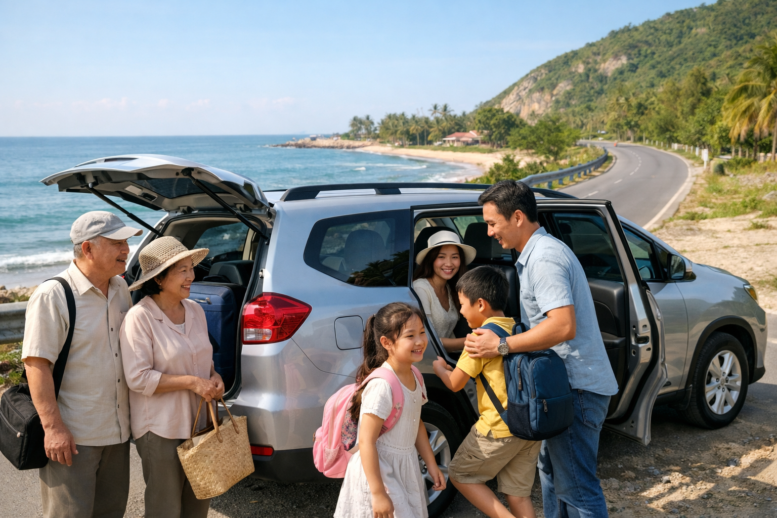 Xe du lịch đi Biển Châu Tân an toàn, đón tận nơi và không ghép khách cho nhóm nhỏ