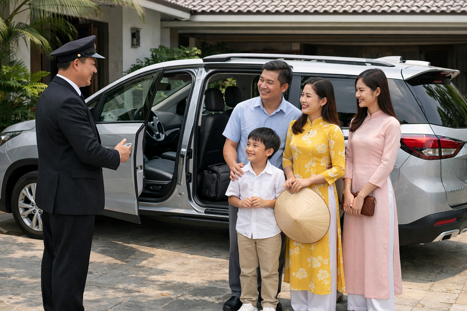 Tài xế đón khách tận nơi ở Quảng Ngãi
