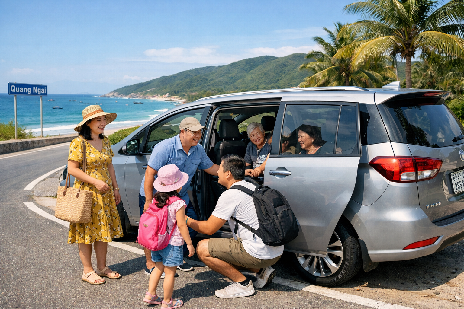 Xe đưa đón Biển Mỹ Khê Quảng Ngãi trọn gói, đón tận nơi và báo lịch nhanh
