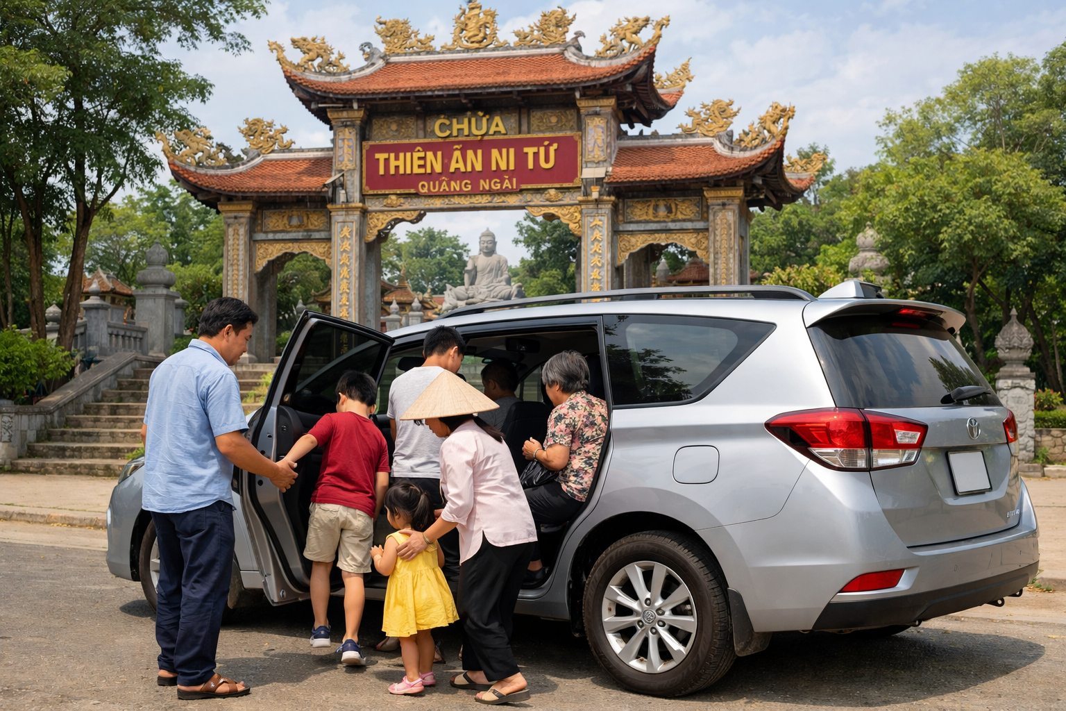 Xe đưa đón Chùa Hang đón trả tận nơi, đi đúng lịch và dễ đặt trước