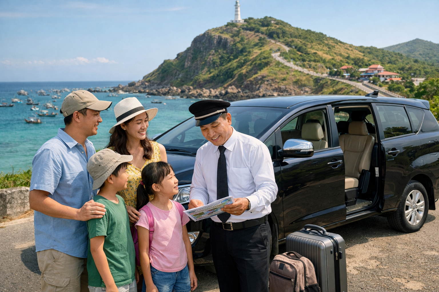 Xe đưa đón Đỉnh Thới Lới trọn gói, tài xế nhiều kinh nghiệm với lịch trình linh hoạt và tư vấn rõ ràng