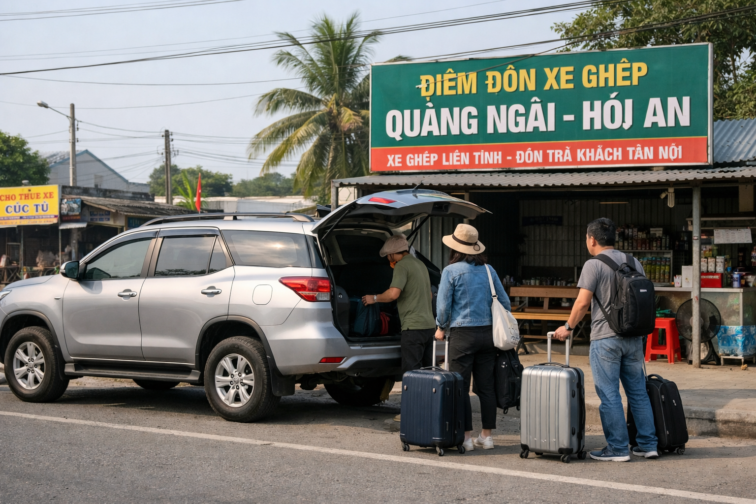 Xe ghép Quảng Ngãi đi Hội An liên tỉnh, đón tận nơi và dễ giữ chỗ