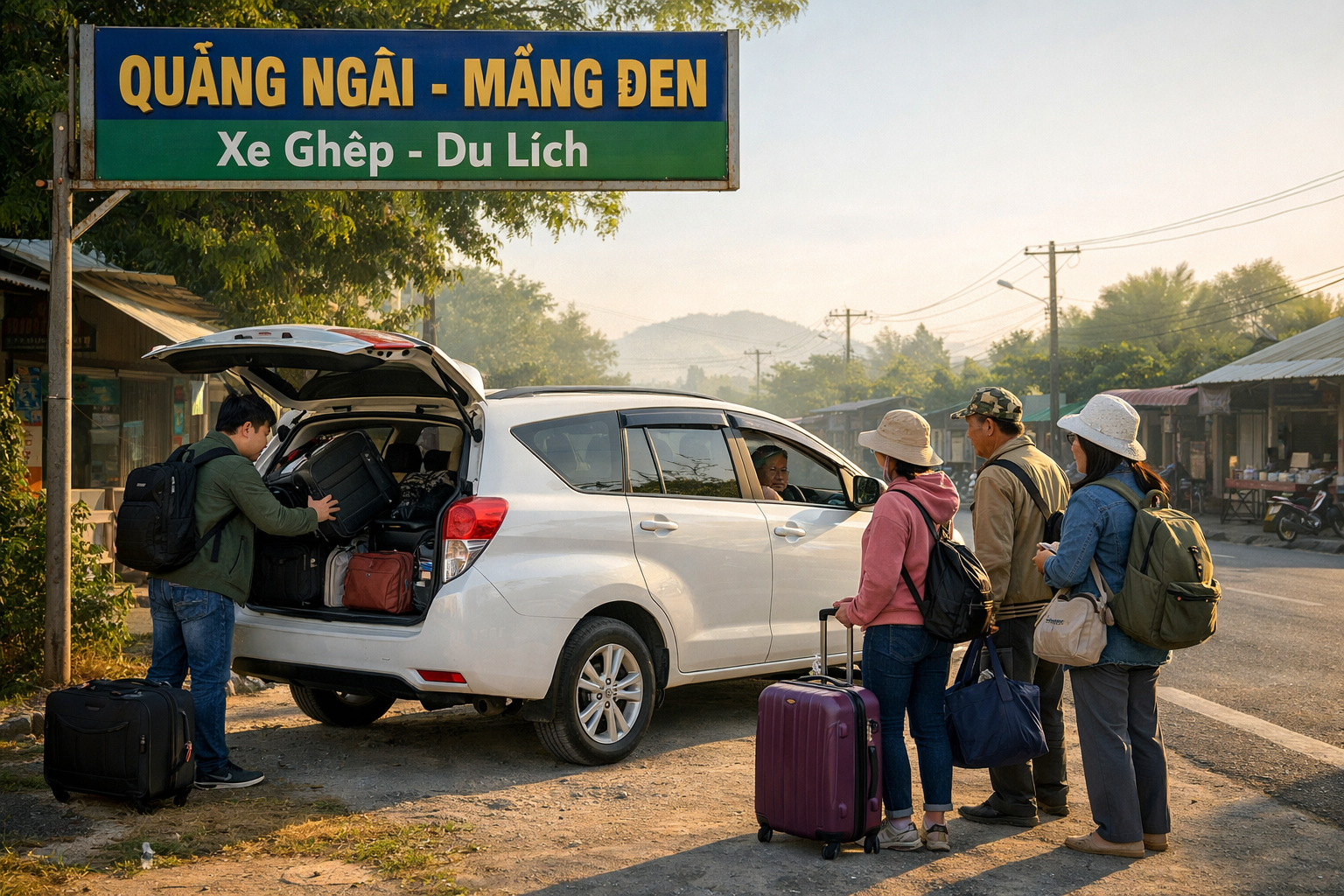 Xe ghép Quảng Ngãi đi Măng Đen đặt trước để giữ chỗ và chủ động giờ đi
