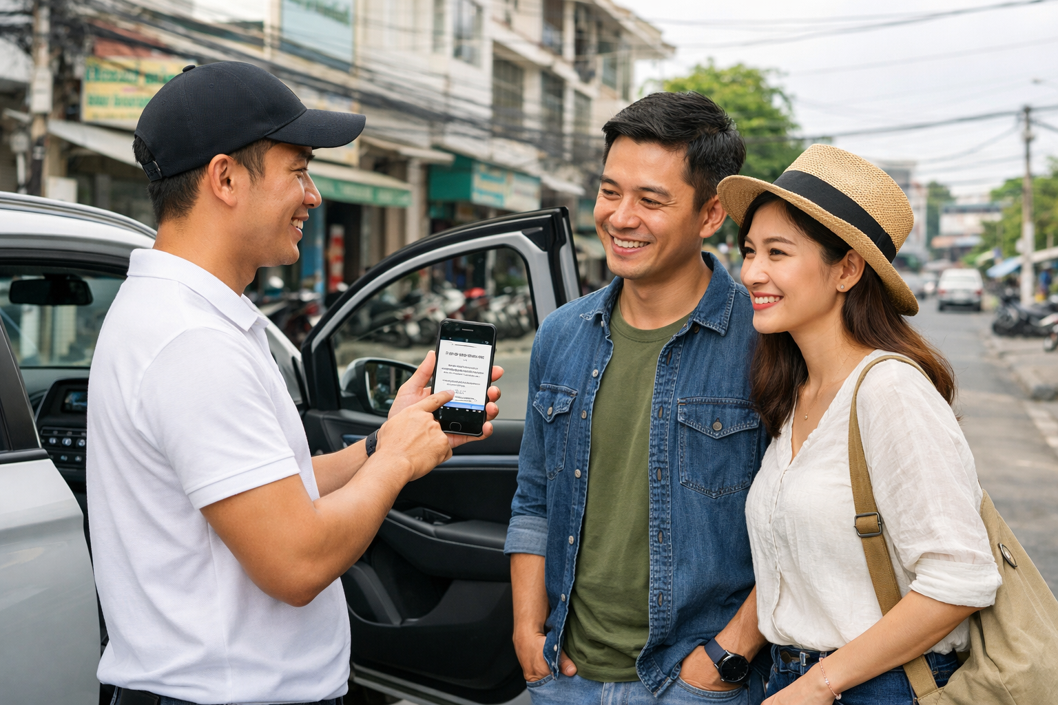 Tài xế xác nhận lịch xe ghép đi Nha Trang