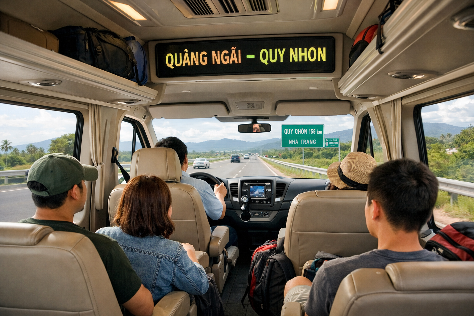Đặt xe ghép Quảng Ngãi đi Quy Nhơn khứ hồi, đón tận nơi và giữ lịch linh hoạt