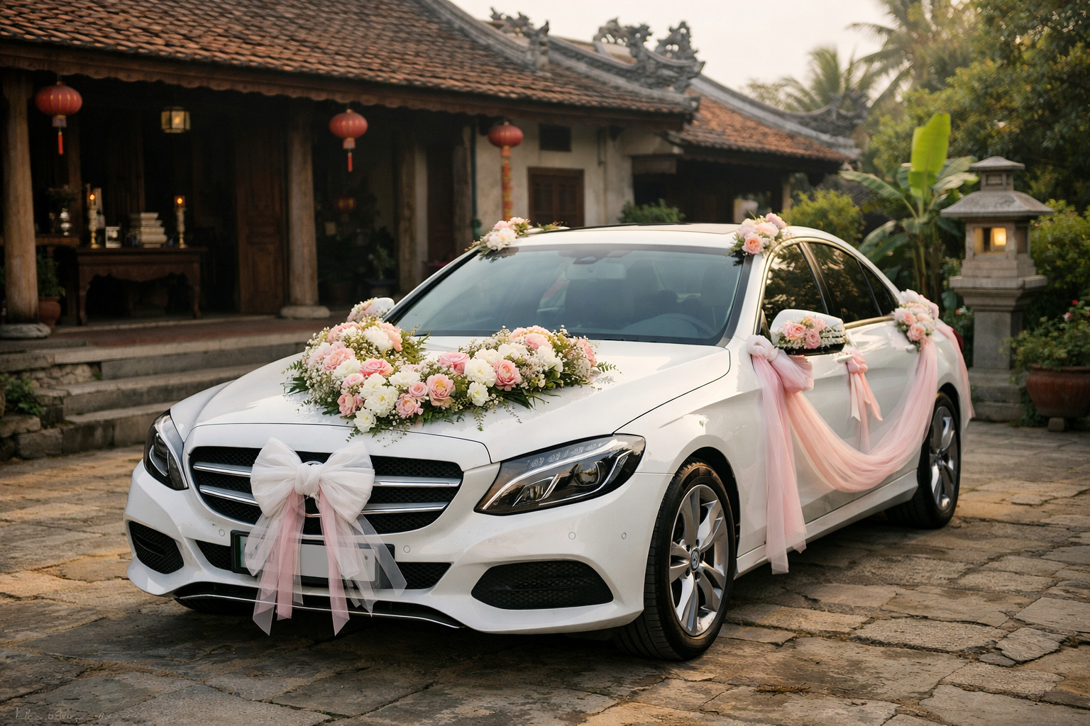 Xe hoa đám hỏi Quảng Ngãi: đặt đúng giờ, trang trí hợp lễ, tư vấn nhanh