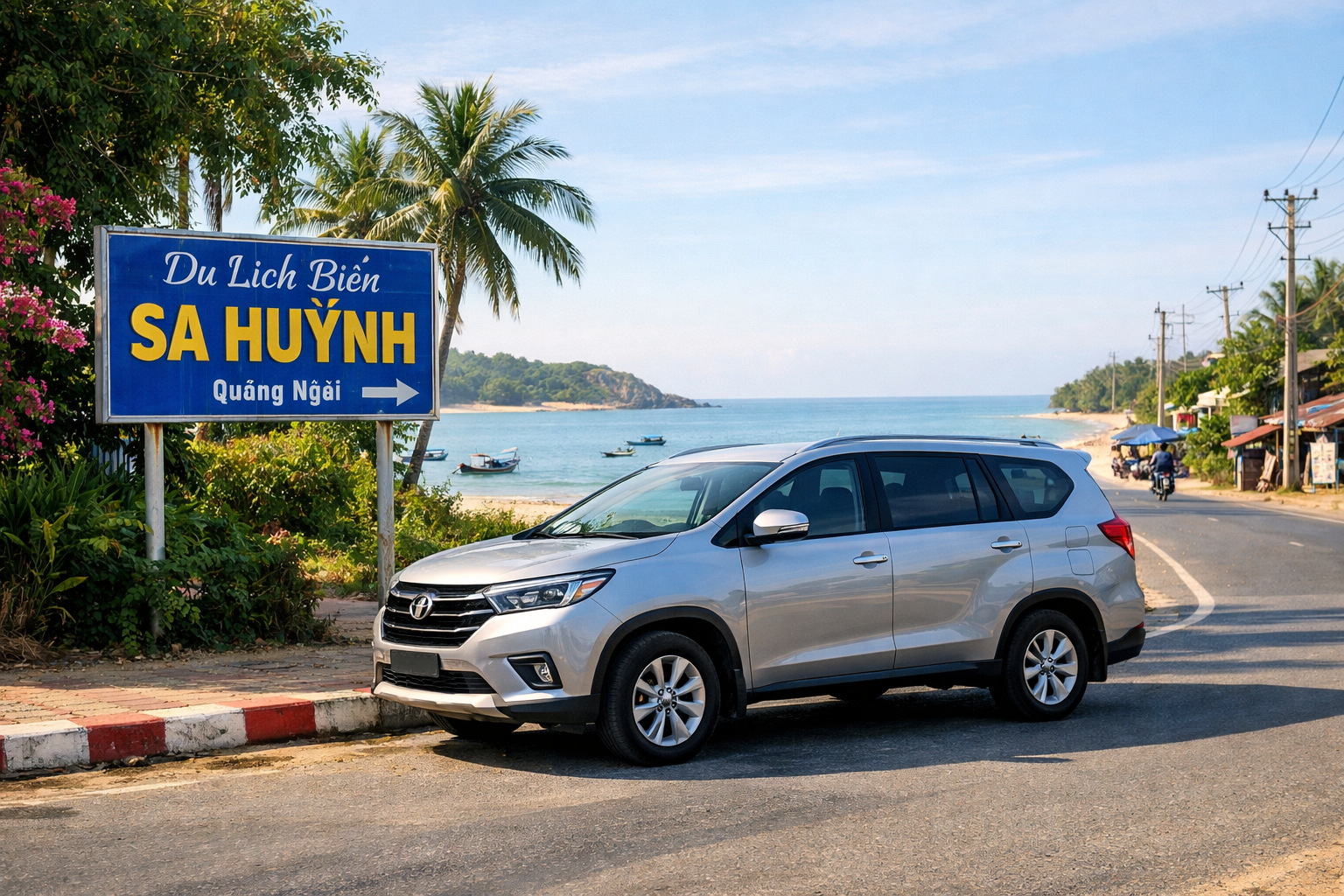 Xe hợp đồng đi Biển Sa Huỳnh an toàn, đón đúng giờ cho gia đình và nhóm bạn