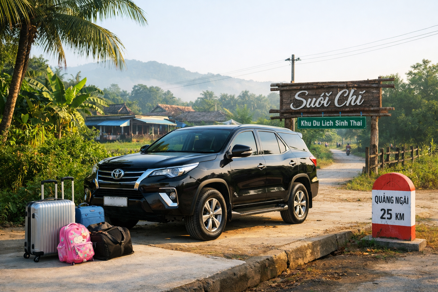 Xe hợp đồng đi Suối Chí riêng chuyến, không ghép khách, đón tận nơi đúng giờ