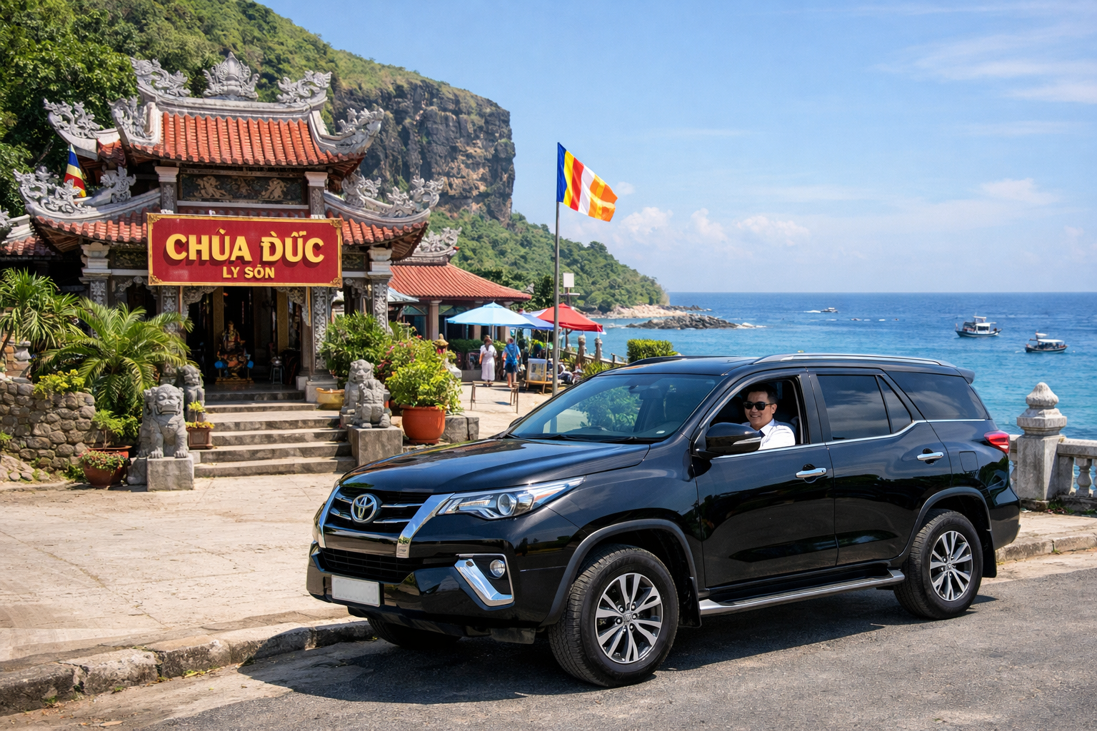 Xe hợp đồng tham quan Chùa Đục đi riêng thoải mái, tài xế nhiều kinh nghiệm