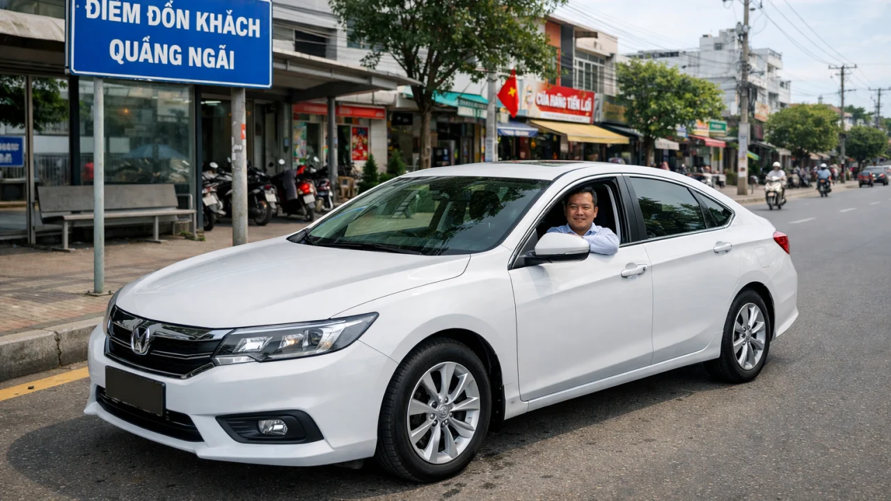 Thuê Xe Ô Tô Điện Quảng Ngãi Có Tài Xế - Phục Vụ Đưa Đón Sân Bay, Du Lịch, Công Tác